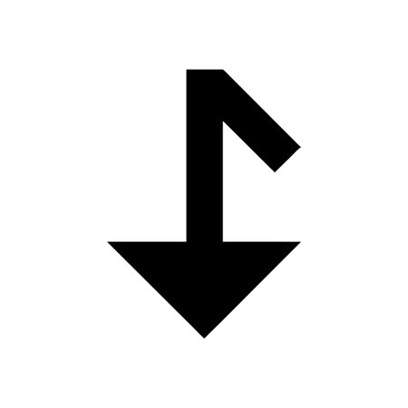 Flat style Direction Arrow Icon vector illustration for User Interface documents websites and mobile applicationsのイラスト素材