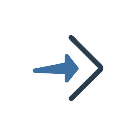 Flat style Direction Arrow Icon vector illustration for User Interface documents websites and mobile applicationsのイラスト素材
