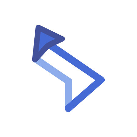 Flat style Direction Arrow Icon vector illustration for User Interface documents websites and mobile applicationsのイラスト素材