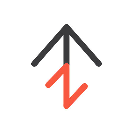 Flat style Direction Arrow Icon vector illustration for User Interface documents websites and mobile applicationsのイラスト素材