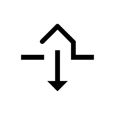 Flat style Direction Arrow Icon vector illustration for User Interface documents websites and mobile applicationsのイラスト素材