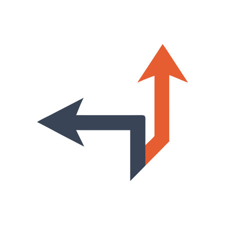 Flat style Direction Arrow Icon vector illustration for User Interface documents websites and mobile applicationsのイラスト素材