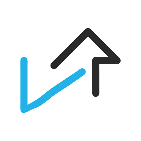 Flat style Direction Arrow Icon vector illustration for User Interface documents websites and mobile applicationsのイラスト素材