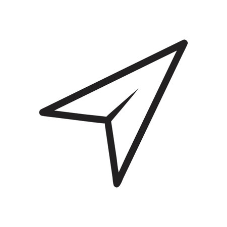 Flat style Direction Arrow Icon vector illustration for User Interface documents websites and mobile applicationsのイラスト素材