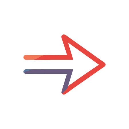 Flat style Direction Arrow Icon vector illustration for User Interface documents websites and mobile applicationsのイラスト素材