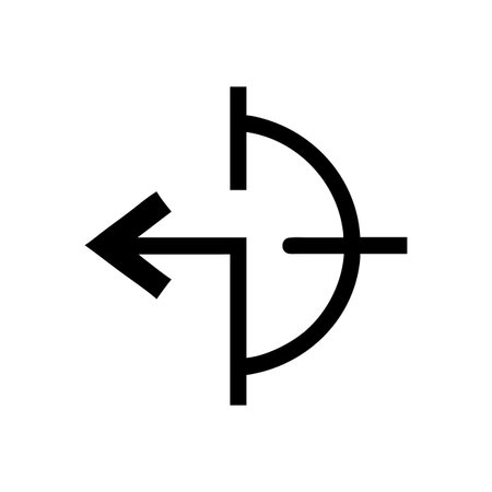 Flat style Direction Arrow Icon vector illustration for User Interface documents websites and mobile applicationsのイラスト素材