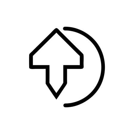 Flat style Direction Arrow Icon vector illustration for User Interface documents websites and mobile applicationsのイラスト素材