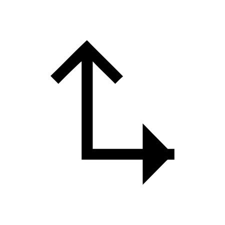 Flat style Direction Arrow Icon vector illustration for User Interface documents websites and mobile applicationsのイラスト素材