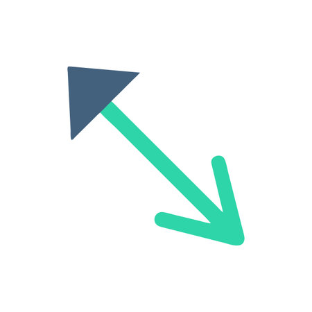 Flat style Direction Arrow Icon vector illustration for User Interface documents websites and mobile applicationsのイラスト素材