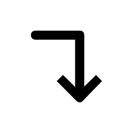 Flat style Direction Arrow Icon vector illustration for User Interface documents websites and mobile applicationsのイラスト素材