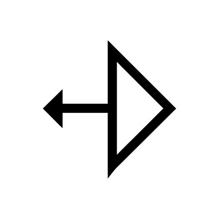 Flat style Direction Arrow Icon vector illustration for User Interface documents websites and mobile applicationsのイラスト素材