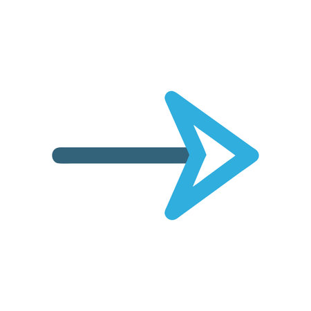 Flat style Direction Arrow Icon vector illustration for User Interface documents websites and mobile applicationsのイラスト素材