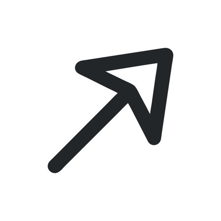 Flat style Direction Arrow Icon vector illustration for User Interface documents websites and mobile...