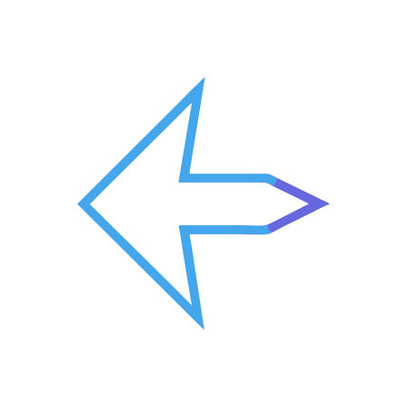 Flat style Direction Arrow Icon vector illustration for User Interface documents websites and mobile...
