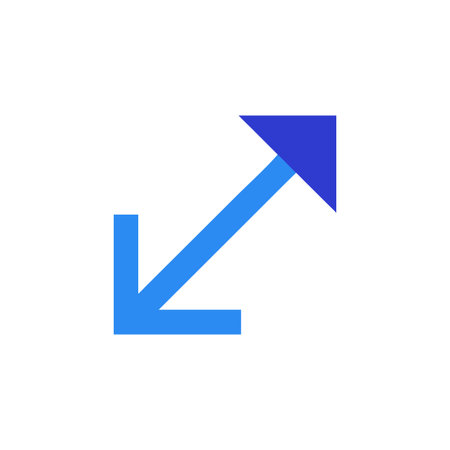 Flat style Direction Arrow Icon vector illustration for User Interface documents websites and mobile applicationsのイラスト素材