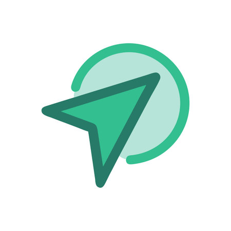 Flat style Direction Arrow Icon vector illustration for User Interface documents websites and mobile applicationsのイラスト素材