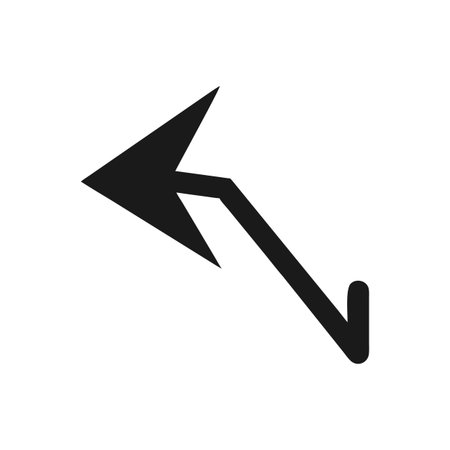 Flat style Direction Arrow Icon vector illustration for User Interface documents websites and mobile applicationsのイラスト素材