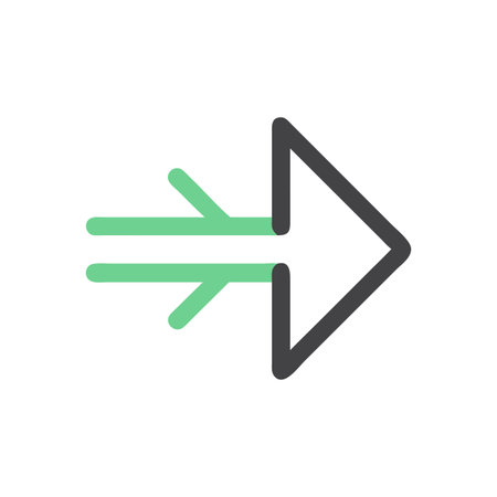 Flat style Direction Arrow Icon vector illustration for User Interface documents websites and mobile...