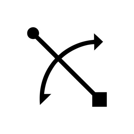 Flat style Direction Arrow Icon vector illustration for User Interface documents websites and mobile applicationsのイラスト素材