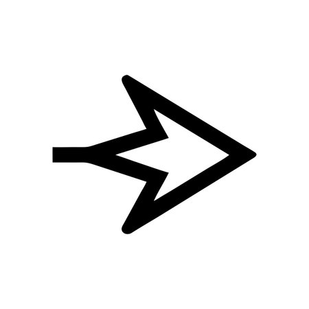 Flat style Direction Arrow Icon vector illustration for User Interface documents websites and mobile applicationsのイラスト素材