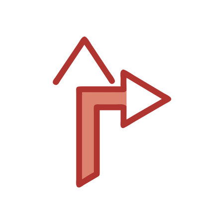 Flat style Direction Arrow Icon vector illustration for User Interface documents websites and mobile...