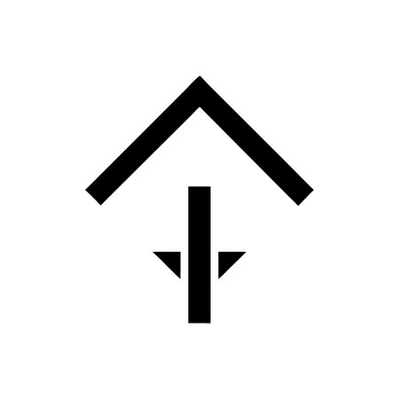 Flat style Direction Arrow Icon vector illustration for User Interface documents websites and mobile...