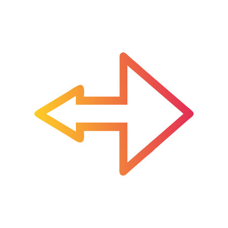 Flat style Direction Arrow Icon vector illustration for User Interface documents websites and mobile applicationsのイラスト素材