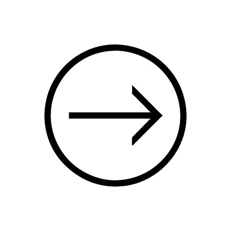 Flat style Direction Arrow Icon vector illustration for User Interface documents websites and mobile applicationsのイラスト素材