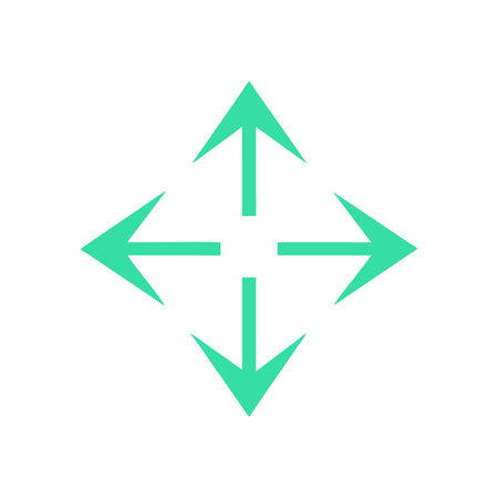 Flat style Direction Arrow Icon vector illustration for User Interface documents websites and mobile applicationsのイラスト素材