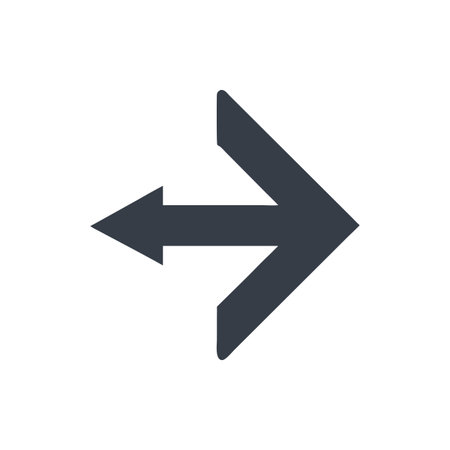 Flat style Direction Arrow Icon vector illustration for User Interface documents websites and mobile applicationsのイラスト素材