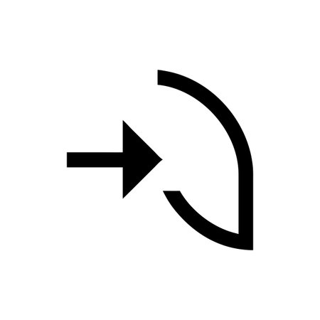 Flat style Direction Arrow Icon vector illustration for User Interface documents websites and mobile applicationsのイラスト素材