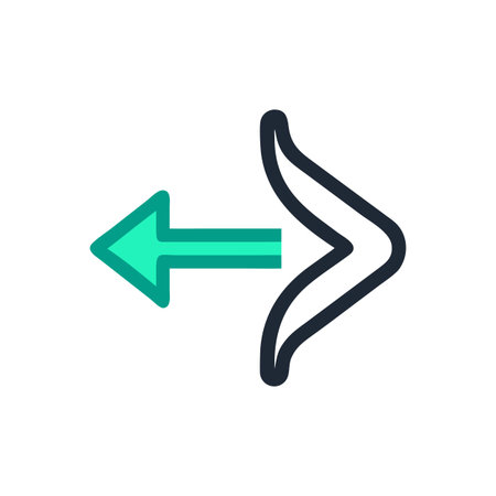 Flat style Direction Arrow Icon vector illustration for User Interface documents websites and mobile applicationsのイラスト素材