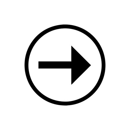 Flat style Direction Arrow Icon vector illustration for User Interface documents websites and mobile applicationsのイラスト素材
