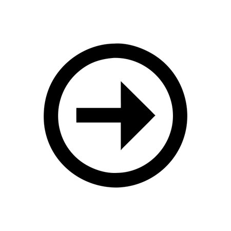 Flat style Direction Arrow Icon vector illustration for User Interface documents websites and mobile applicationsのイラスト素材
