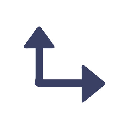Flat style Direction Arrow Icon vector illustration for User Interface documents websites and mobile applicationsのイラスト素材
