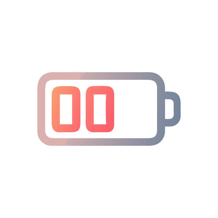 Flat style Battery Icon vector illustration for User Interface documents websites and mobile applicationsのイラスト素材