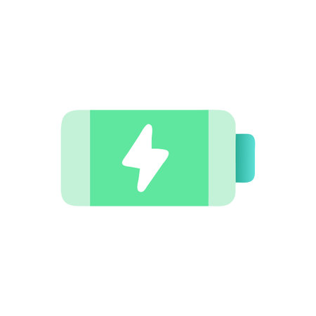 Flat style Battery Icon vector illustration for User Interface documents websites and mobile applicationsのイラスト素材