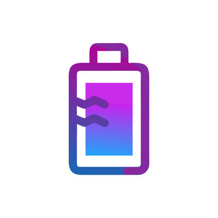 Flat style Battery Icon vector illustration for User Interface documents websites and mobile applicationsのイラスト素材