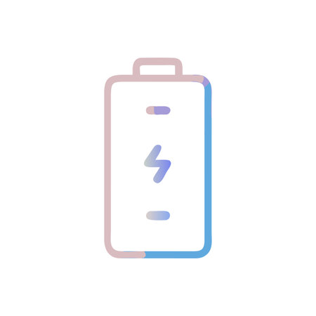 Flat style Battery Icon vector illustration for User Interface documents websites and mobile applicationsのイラスト素材