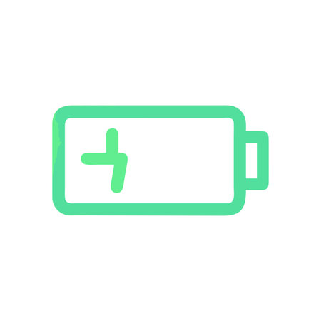 Flat style Battery Icon vector illustration for User Interface documents websites and mobile applicationsのイラスト素材