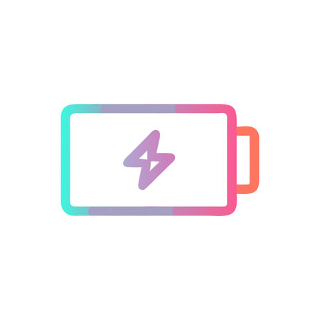 Flat style Battery Icon vector illustration for User Interface documents websites and mobile applicationsのイラスト素材