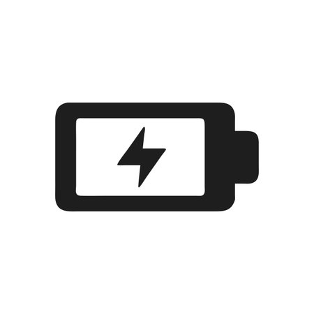 Flat style Battery Icon vector illustration for User Interface documents websites and mobile applicationsのイラスト素材