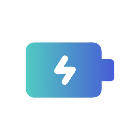 Flat style Battery Icon vector illustration for User Interface documents websites and mobile applicationsのイラスト素材