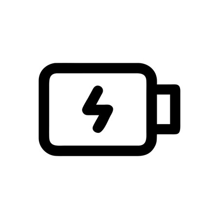 Flat style Battery Icon vector illustration for User Interface documents websites and mobile applicationsのイラスト素材