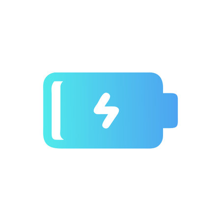 Flat style Battery Icon vector illustration for User Interface documents websites and mobile applicationsのイラスト素材