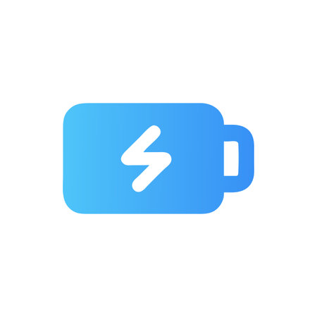 Flat style Battery Icon vector illustration for User Interface documents websites and mobile applicationsのイラスト素材