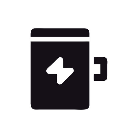 Flat style Battery Icon vector illustration for User Interface documents websites and mobile applicationsのイラスト素材