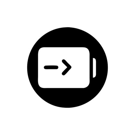 Flat style Battery Icon vector illustration for User Interface documents websites and mobile applicationsのイラスト素材