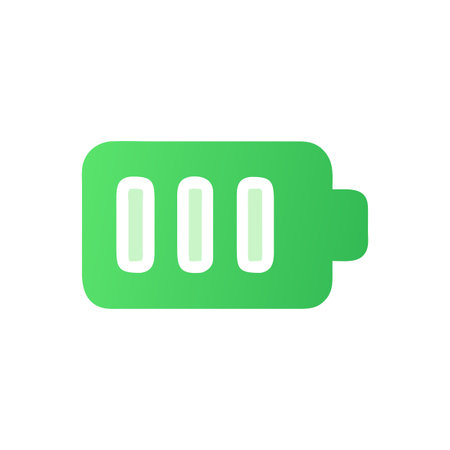 Flat style Battery Icon vector illustration for User Interface documents websites and mobile applicationsのイラスト素材