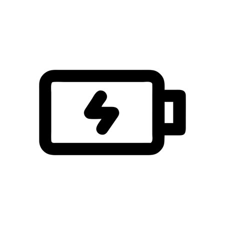 Flat style Battery Icon vector illustration for User Interface documents websites and mobile applicationsのイラスト素材